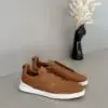 ZEGNA Triple Stitch Leather Shoes