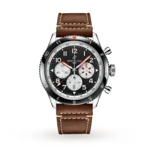 Replica Breitling Breitling Aviator 8 Men Automatic Black Leather Watch YB04451A1B1X1