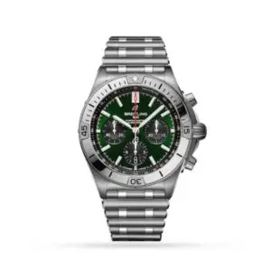 Replica Breitling Chronomat Men Automatic Green Stainless Steel Watch AB01343A1L1A1