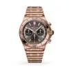 Replica Breitling Chronomat Men Automatic Grey 18ct Rose Gold Watch RB0134101B1R1