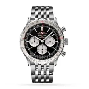 Replica Breitling Navitimer Men Automatic Black Stainless Steel Watch AB0137211B1A1