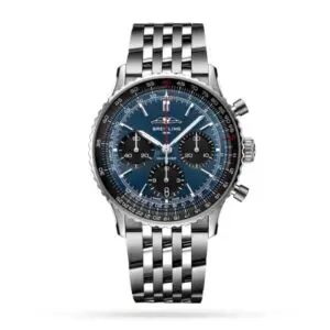 Replica Breitling Navitimer Men Automatic Blue Stainless Steel Watch AB0139241C1A1