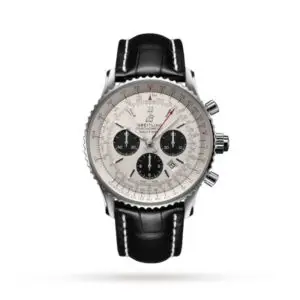 Replica Breitling Navitimer Men Automatic Silver Alligator Watch AB0311211G1P2