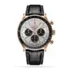 Replica Breitling Navitimer Men Automatic Silver Alligator Watch RB0137241G1P1