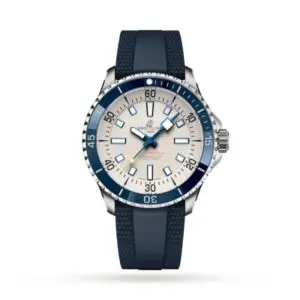 Replica Breitling Superocean Men Automatic Silver Rubber Watch A17375E71G1S1
