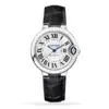 Replica Cartier Ballon Bleu de Cartier Women Automatic Silver Alligator Watch WSBB0030