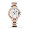 Replica Cartier Ballon Bleu de Cartier Women Automatic White Stainless Steel Watch W3BB0021