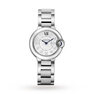 Replica Cartier Ballon Bleu de Cartier Women Quartz Silver Stainless Steel Watch WE902073