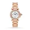 Replica Cartier Pasha de Cartier Women Quartz Silver 18ct Rose Gold Watch WJPA0018
