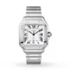 Replica Cartier Santos de Cartier Men Automatic Silver Stainless Steel Watch WSSA0018