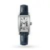 Replica Cartier Tank Américaine Women Quartz Silver Alligator Watch WSTA0043