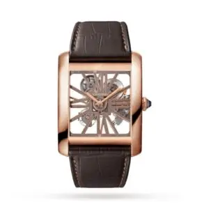 Replica Cartier Tank MC Men Automatic Leather Watch W5310040