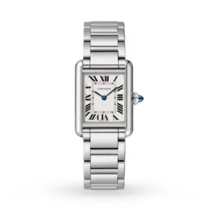 Replica Cartier Tank Must Women Quartz Silver Stainless Steel Watch WSTA0051
