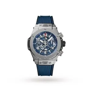 Replica Hublot Big Bang Men Automatic Blue Rubber Watch 411.NX.5179.RX