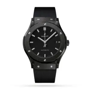 Replica Hublot Classic Fusion Men Automatic Black Rubber Watch 511.CM.1171.RX