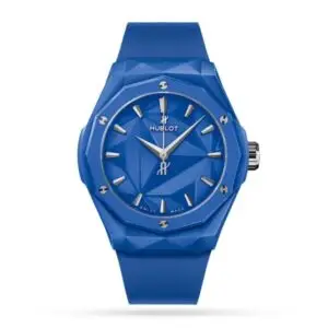 Replica Hublot Classic Fusion Men Automatic Blue Rubber Watch 550.ES.5100.RX.ORL21