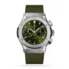 Replica Hublot Classic Fusion Men Automatic Green Rubber Watch 521.NX.8970.RX