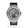 Replica Hublot Classic Fusion Men Automatic Skeleton Leather Watch 517.NX.0170.LR