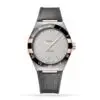 Replica Omega Constellation Men Automatic Grey Leather Watch O13123412106001