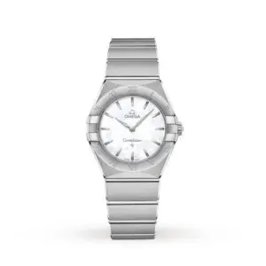 Replica Omega Constellation Women Quartz Mother of Pearl Stainless Steel Watch O13110286005001