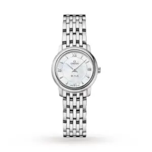Replica Omega De Ville Women Quartz Mother of Pearl Stainless Steel Watch O42410246005001