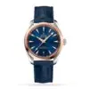 Replica Omega Seamaster Men Automatic Blue Leather Watch O22023382003001