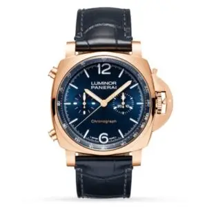 Replica Panerai Luminor Men Automatic Blue Alligator Watch PAM01111