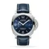 Replica Panerai Luminor Men Automatic Blue Alligator Watch PAM01313