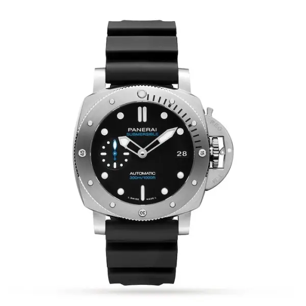 Replica Panerai Submersible Men Automatic Black Rubber Watch PAM00973 Replica Panerai Submersible Men Automatic Black Rubber Watch PAM00973
