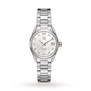 Replica TAG Heuer Carrera Women Automatic Mother of Pearl Stainless Steel Watch WAR2414.BA0776