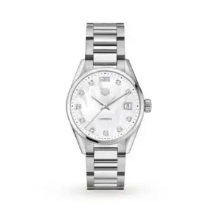 Replica TAG Heuer Carrera Women Quartz Mother of Pearl Stainless Steel Watch WBK1318.BA0652
