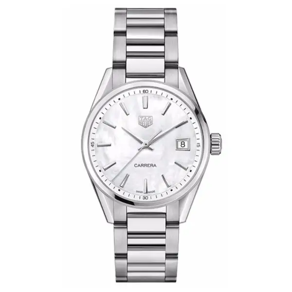 Replica TAG Heuer Carrera Women Quartz White Stainless Steel Watch WBK1311.BA0652 Replica TAG Heuer Carrera Women Quartz White Stainless Steel Watch WBK1311.BA0652