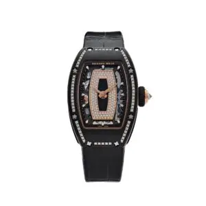 Richard Mille RM 07-01 'Ladies' Black Ceramic Black Lips Diamond Bezel