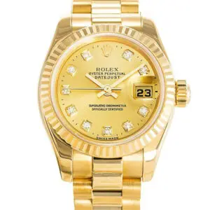 Rolex Datejust Gold Dial 179178 26 mm