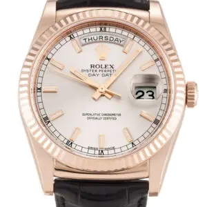 Rolex Day-Date Silver Dial 118135 36 mm