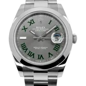 Superclone Rolex Datejust Rhodium Dial 126300 "Wimbledon" Oyster 41 mm