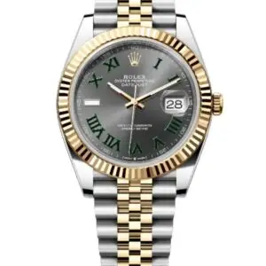 Superclone Rolex Datejust Rhodium Dial 126333 "Wimbledon" Flutted/Jubilee 41 mm