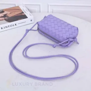 Bottega Veneta Mini Loop Camera Bag | Intrecciato Leather Crossbody Bag - Luxury Master Copy Dubai